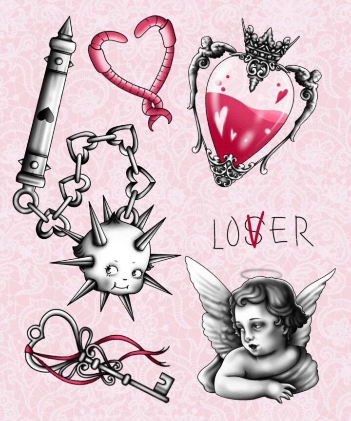 Valentines flash
All designs available! Mace in b+g and everything else b+g with…