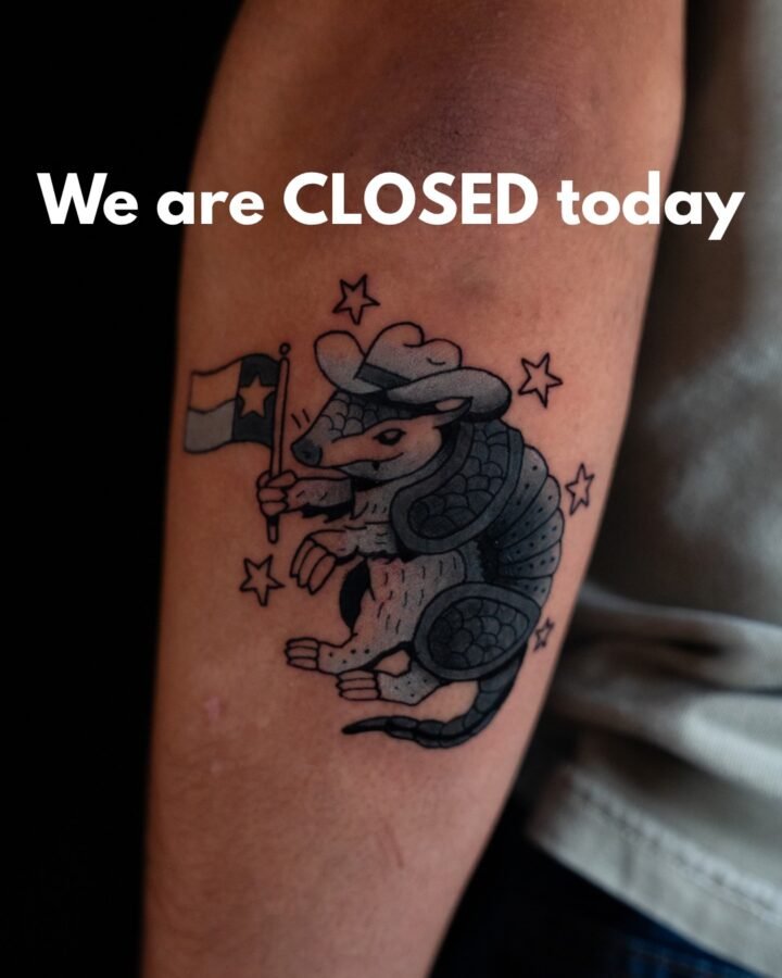 Just some Texas things  tattoo done by @ink.saves 
We are closed today due to th…